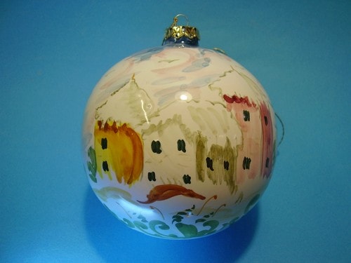 Ceramiche d-Arte di Albisola - Maiolica decorata col " Bianco Natale"